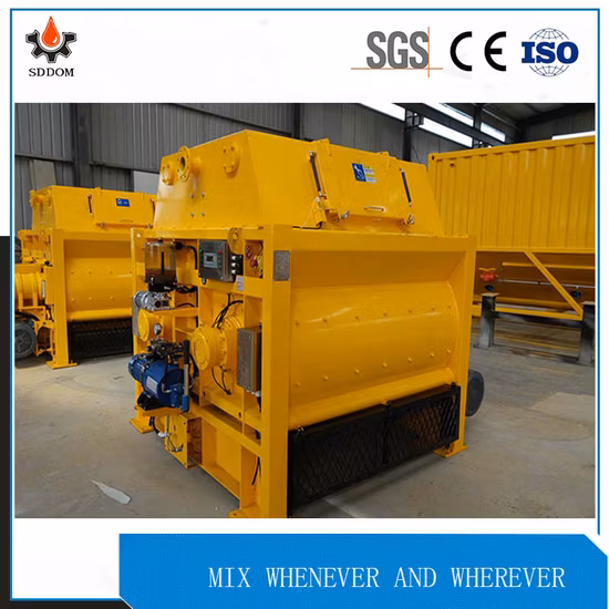 Compulsion Type Sicoma Twin Shaft Concrete Mixer Js1000 Electric Twin-Shaft Concrete Mixer Price
